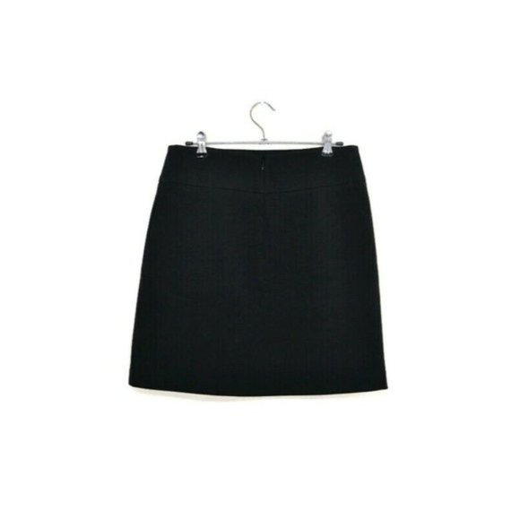 BASQUE Womens Black Frill Front A-line Corporate Business Pencil Skirt - Size 8 - Picture 4 of 7